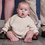 Joint, Skin, Arm, Facial Expression, Leg, Sleeve, Standing, Baby & Toddler Clothing, Gesture, Wood, Baby, Finger, Toddler, Happy, Comfort, Foot, Sock, Beauty, Person, Surprise