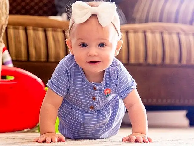 Cheek, Skin, Smile, Chin, Eyes, White, Baby & Toddler Clothing, Happy, Baby, Sleeve, Toddler, Wood, Child, Baby Playing With Toys, Fun, Leisure, Room, Crawling, Sitting, Person