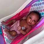 Skin, Eyes, Mouth, Comfort, Baby, Pink, Happy, Toddler, Bathing, Chest, Leisure, Magenta, Abdomen, Fun, Thigh, Child, Linens, Baby Products, Room, Sitting, Person