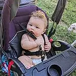 Green, Baby Carriage, Comfort, Wheel, Plant, Toddler, Baby, Grass, Baby & Toddler Clothing, Leisure, Baby Safety, Recreation, Fun, Child, Lap, Baby Products, Sitting, Auto Part, Tire, Person