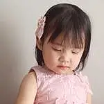 Cheek, Skin, Lip, Chin, Shoulder, Arm, Facial Expression, Neck, Textile, Sleeve, Baby & Toddler Clothing, Happy, Standing, Picture Frame, Iris, Pink, Finger, Eyelash, Toddler, Flash Photography, Person