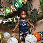 Plant, Happy, Grass, Toddler, Ball, Leisure, Pumpkin, T-shirt, Arecales, Child, Fun, Calabaza, Games, Tree, Vegetable, Soccer Ball, Shorts, Room, Person, Surprise