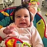 Skin, Smile, Photograph, Facial Expression, Mouth, Green, Textile, Happy, Yellow, Fun, Toddler, Baby & Toddler Clothing, Baby, Leisure, Child, Baby Products, Person, Joy