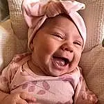 Child, Face, Facial Expression, Skin, Baby, Cheek, Head, Nose, Smile, Mouth, Lip, Toddler, Laugh, Happy, Baby Laughing, Wrinkle, Ear, Baby Making Funny Faces, Gesture, Birth, Person, Headwear