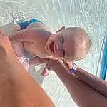Skin, Water, Smile, Muscle, Blue, Azure, Swimming Pool, Swimwear, Happy, Chest, Baby, Thigh, Bathing, Leisure, Fun, Toddler, People, Barechested, Trunk, Abdomen, Person