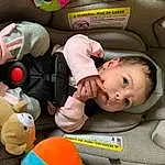 Cheek, Skin, Mouth, Comfort, Fedora, Yellow, Baby, Finger, Hat, Sun Hat, Toddler, Baby In Car Seat, Car Seat, Beauty, Baby Carriage, Child, Wood, Person